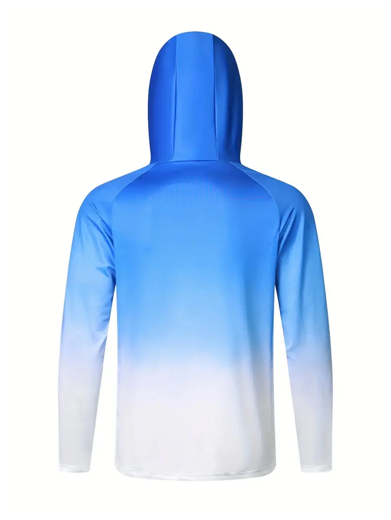 UPF 50+ Hooded Fishing Clothes Men Face Cover Hoodie Sun Protection Mask Breathable Jersey