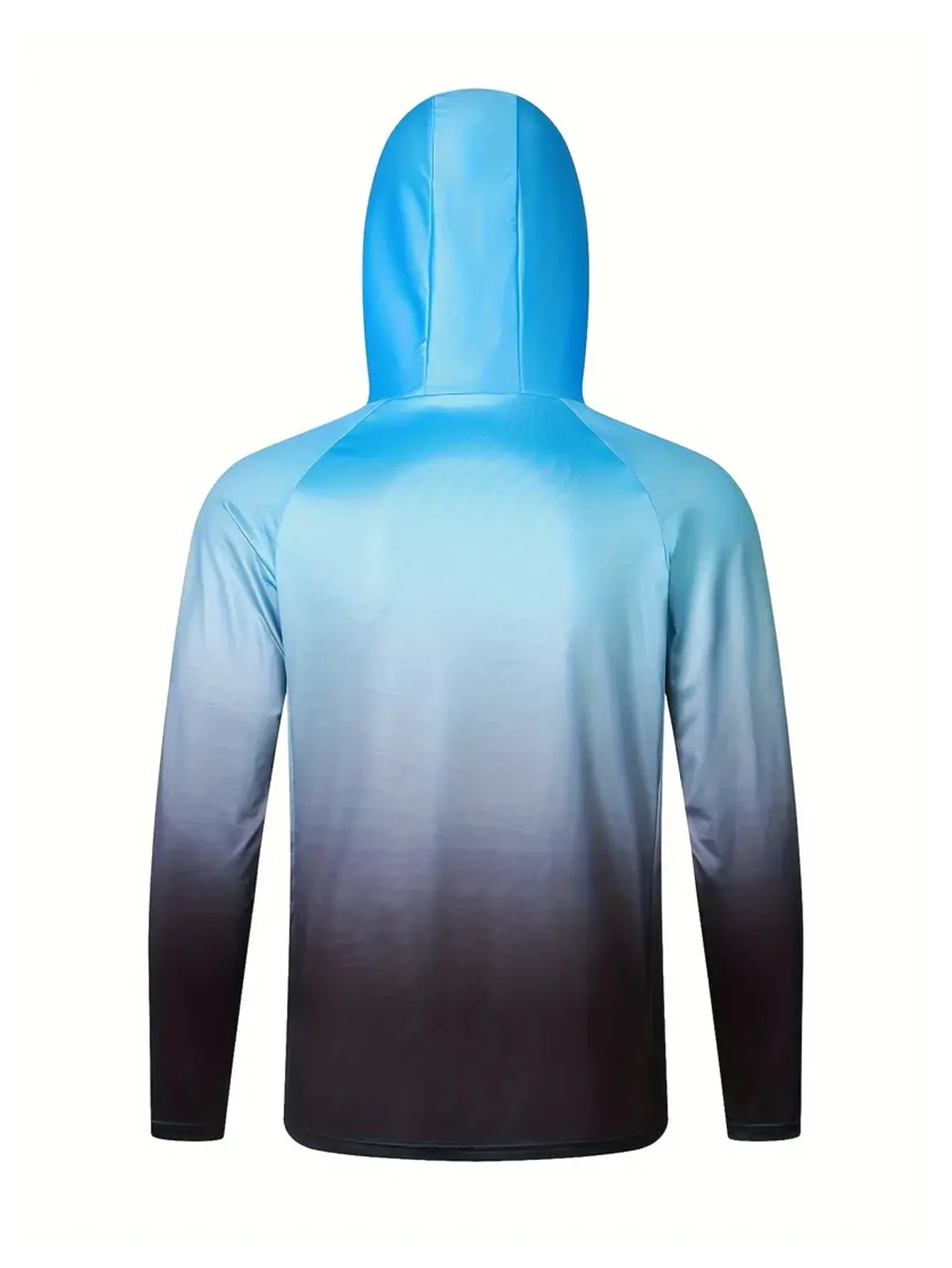 UPF 50+ Hooded Fishing Clothes Men Face Cover Hoodie Sun Protection Mask Breathable Jersey