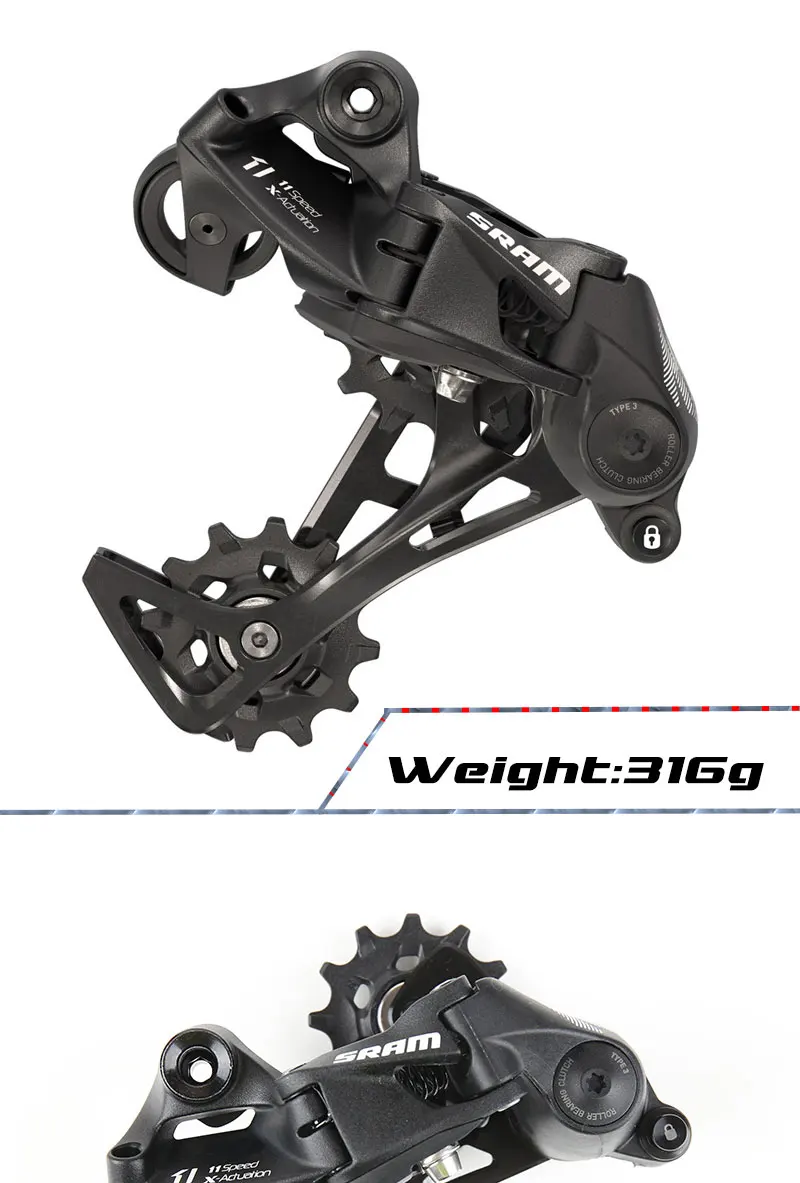 SRAM NX 11-SPEED 1X11v X-HORIZON™ Rear Derailleur 11S RD long cage 11-SPEED Bicycle accessories