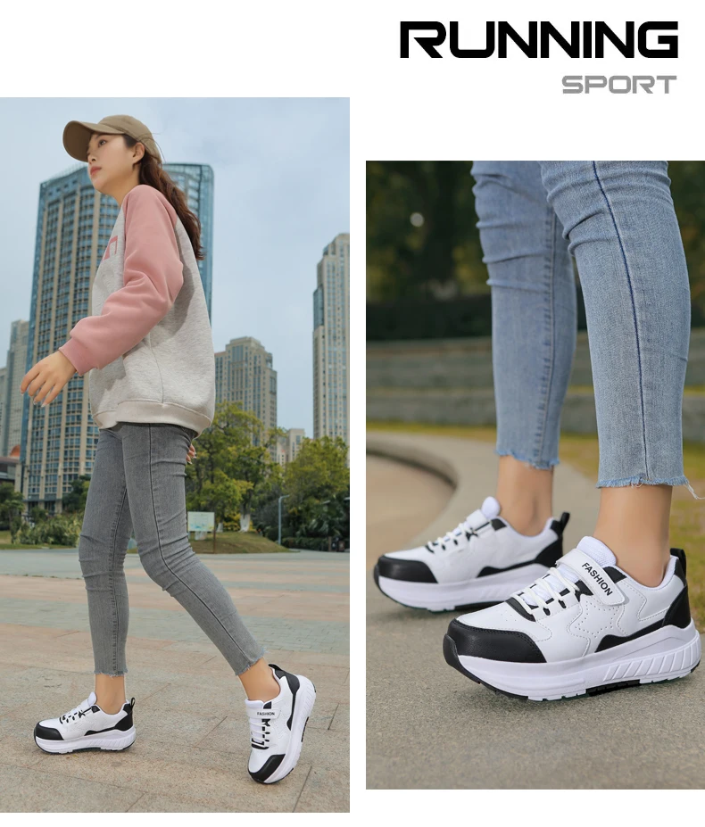 Kids Roller Skate Shoes Fashion Casual Sports Children 4-Wheels Sneakers for Boys and Girls Gift Nice Footwear
