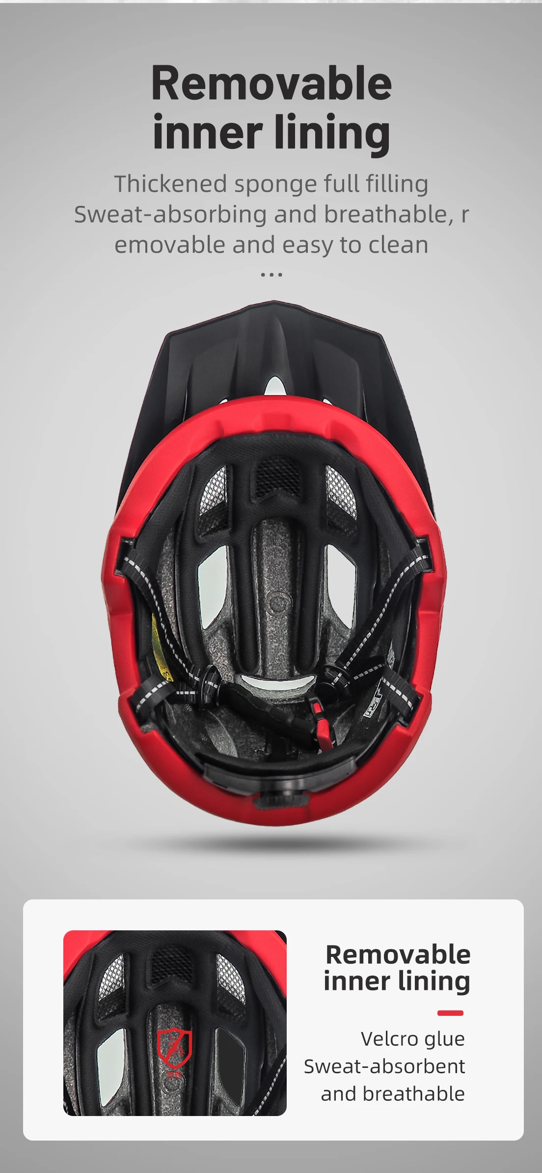 Eastinear LED Bicycle Helmet Sun Goggles Sun Visor Rechargeable LED Tail Lights Men's Outdoor Sports MTB Bicycle Equipment