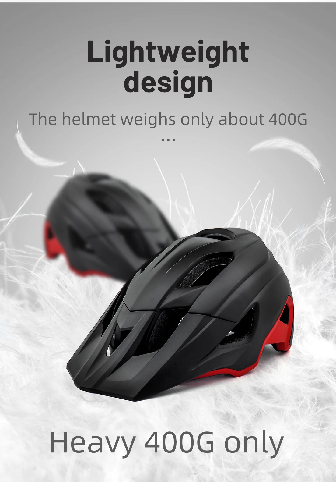 Eastinear LED Bicycle Helmet Sun Goggles Sun Visor Rechargeable LED Tail Lights Men's Outdoor Sports MTB Bicycle Equipment