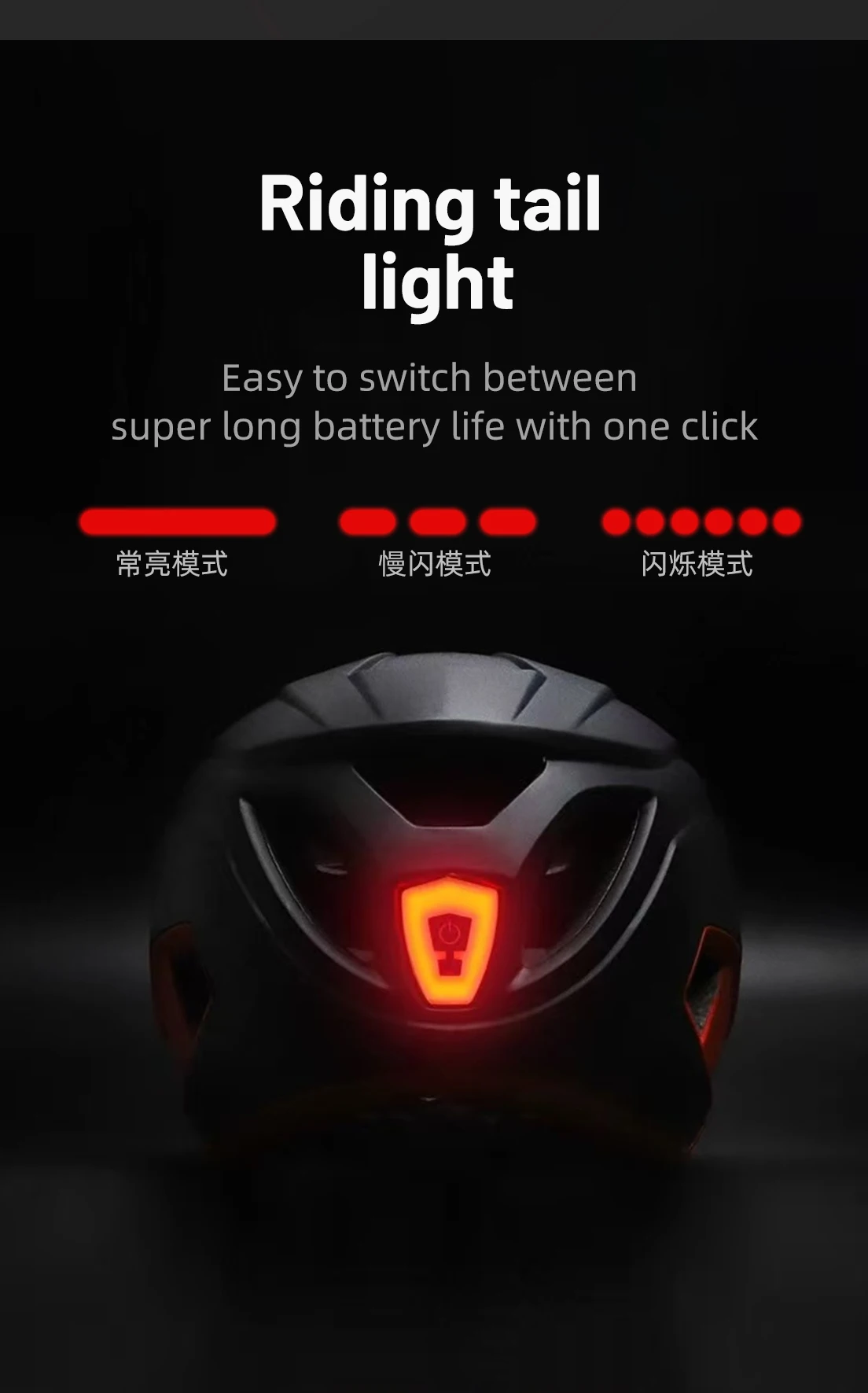 Eastinear LED Bicycle Helmet Sun Goggles Sun Visor Rechargeable LED Tail Lights Men's Outdoor Sports MTB Bicycle Equipment