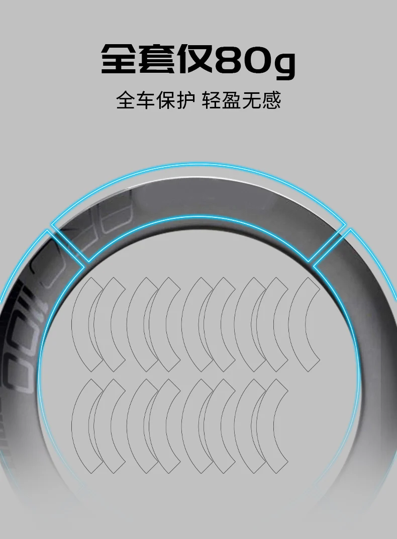 READU Road Bike Disc Brake Rim Protective Film Bicycle Paster Scratch-Resistant Protector Bike Stickers TPU Guards For 2 wheels