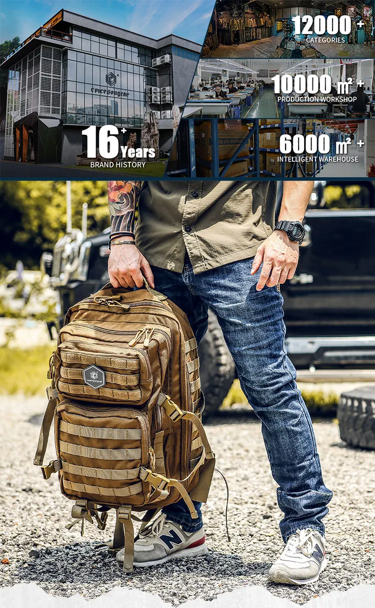 Emersongear 45L Backpack Pack Tactical Seven Day Large Capacity Assault Bag Camping Outdoor Knapsack Rucksack Backpacking