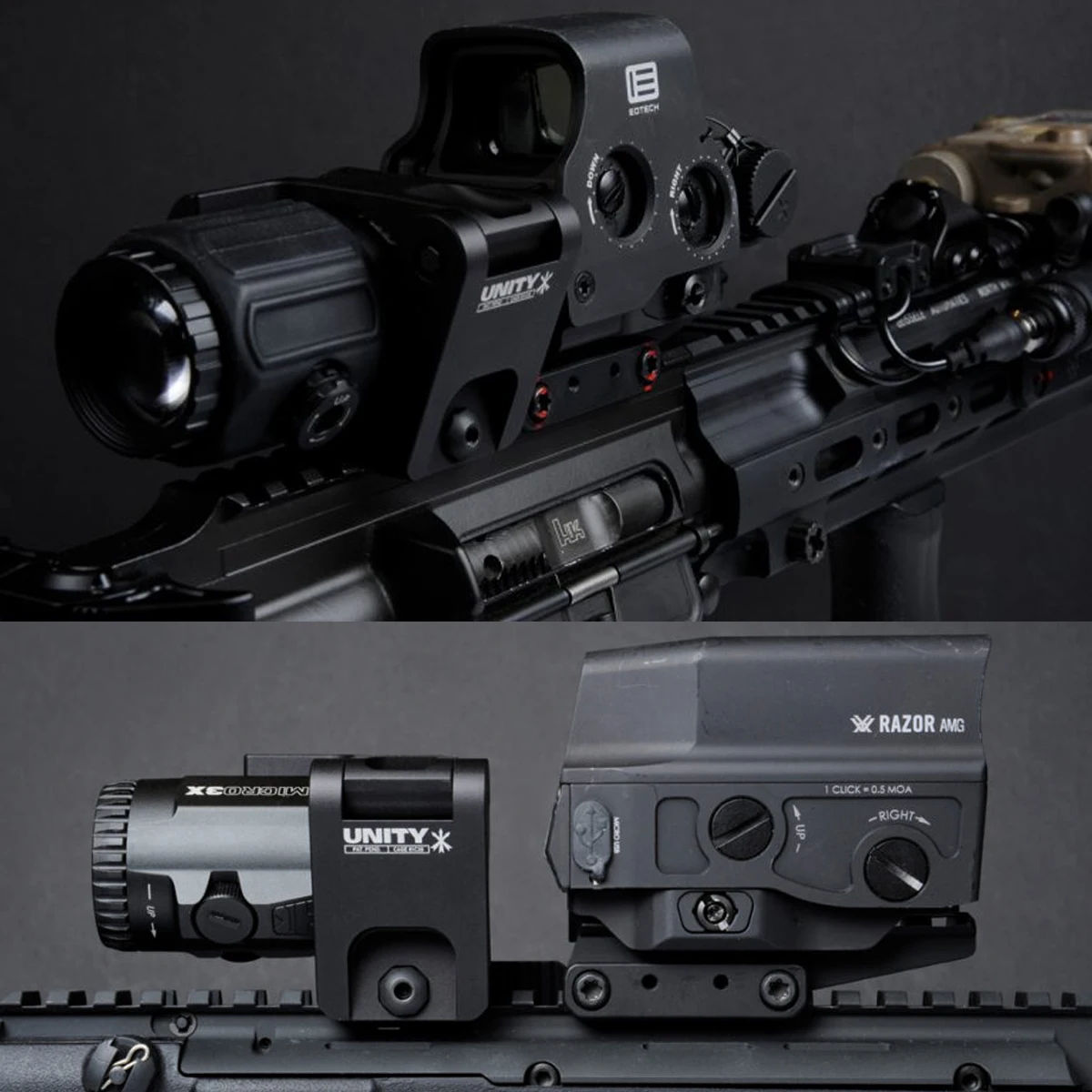 Unity Fast Mount G33 G43 G45 Scope Mounts FTC 3X 6x Magnifier With QD Lever 2.26" 2.91"Optical Height G23 G30 6X-MAG-1 MOUNT