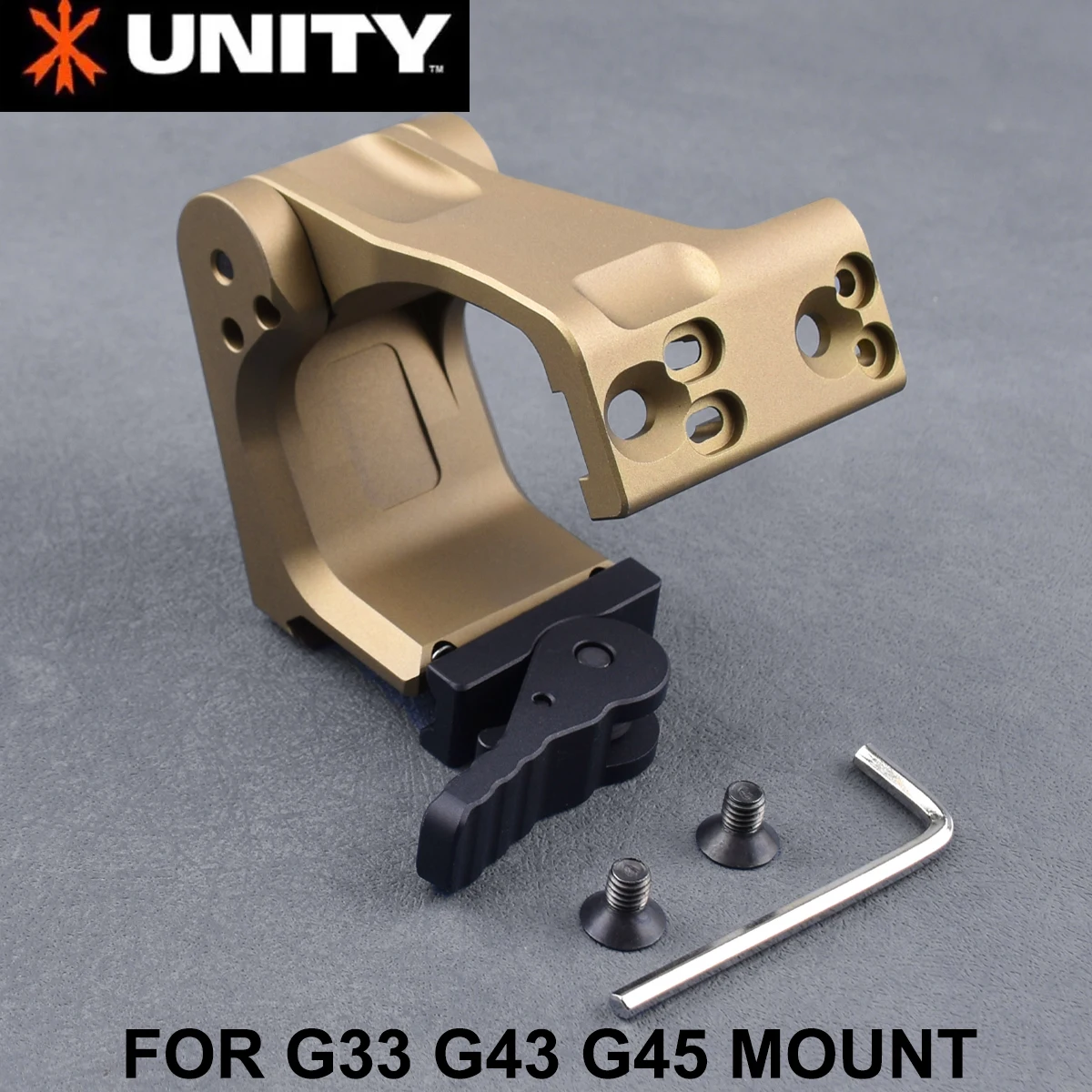 Unity Fast Mount G33 G43 G45 Scope Mounts FTC 3X 6x Magnifier With QD Lever 2.26" 2.91"Optical Height G23 G30 6X-MAG-1 MOUNT