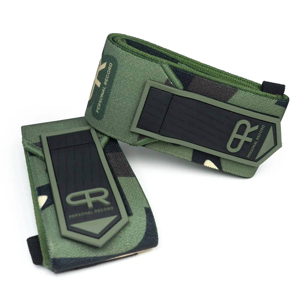 PR Heavy Duty Premium Elbow Wraps Personal Record Camouflage Mosaic Elbow Straps Weightlifting Deadlift Fitness Elbow Support