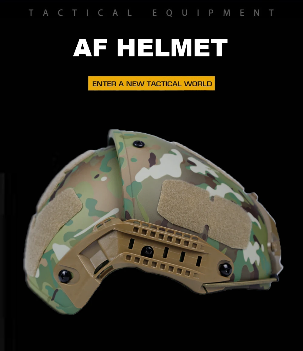 Tactical AF Helmet Shooting Training Air Force Helmet Airsoft Paintball Protective Helmet High Quality Thicking Camo CS Gear