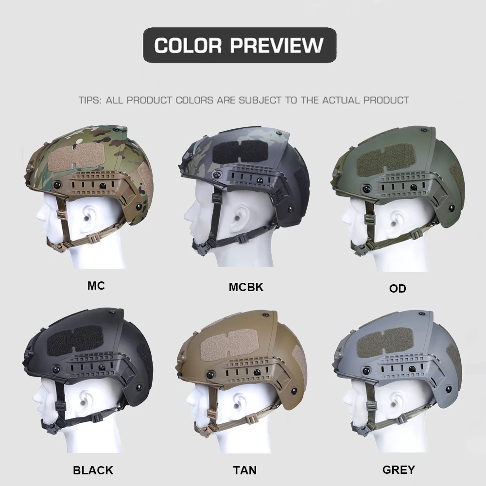 Tactical AF Helmet Shooting Training Air Force Helmet Airsoft Paintball Protective Helmet High Quality Thicking Camo CS Gear