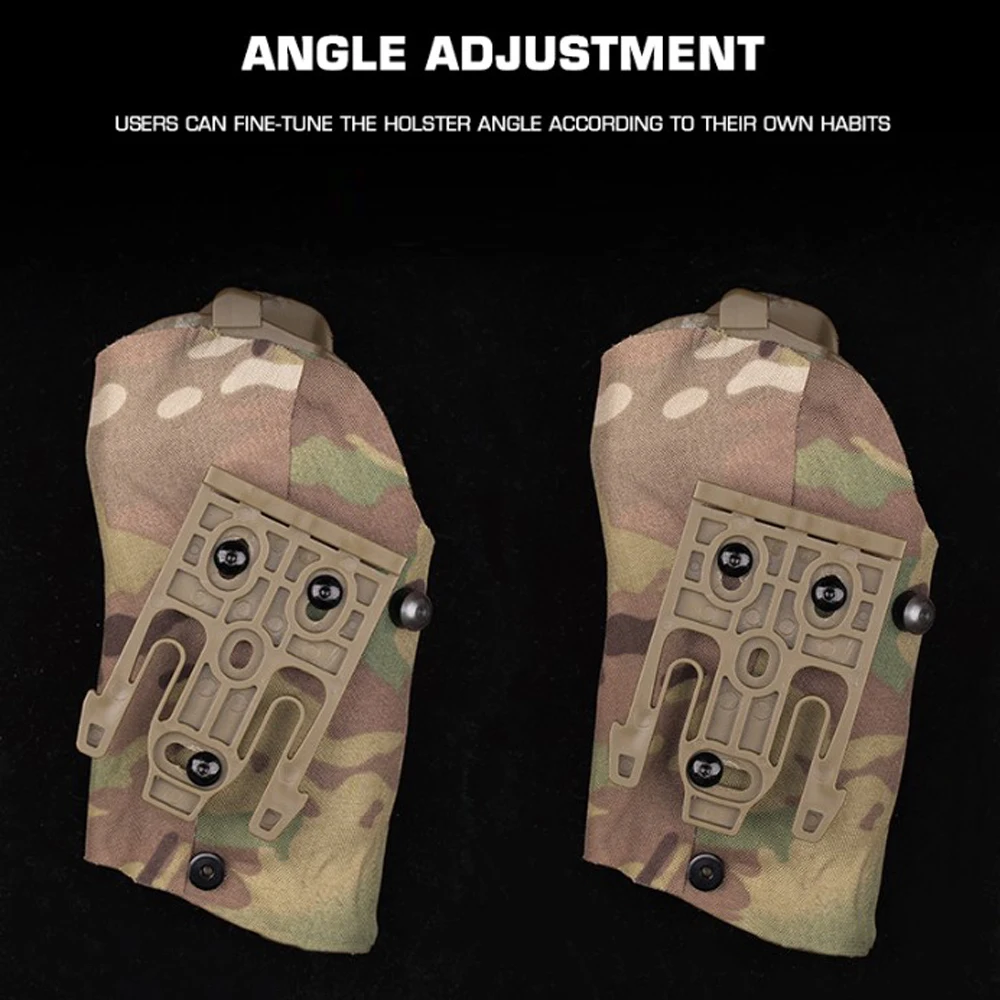 X300U-A Flashlight SIG Sauer P320 M17 M18 Pistol Holster Airsoft Case with Belt Drop Leg Platoform QLS Quick Release System