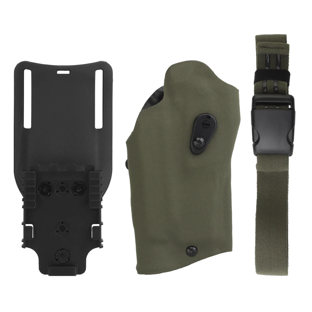 X300U-A Flashlight SIG Sauer P320 M17 M18 Pistol Holster Airsoft Case with Belt Drop Leg Platoform QLS Quick Release System