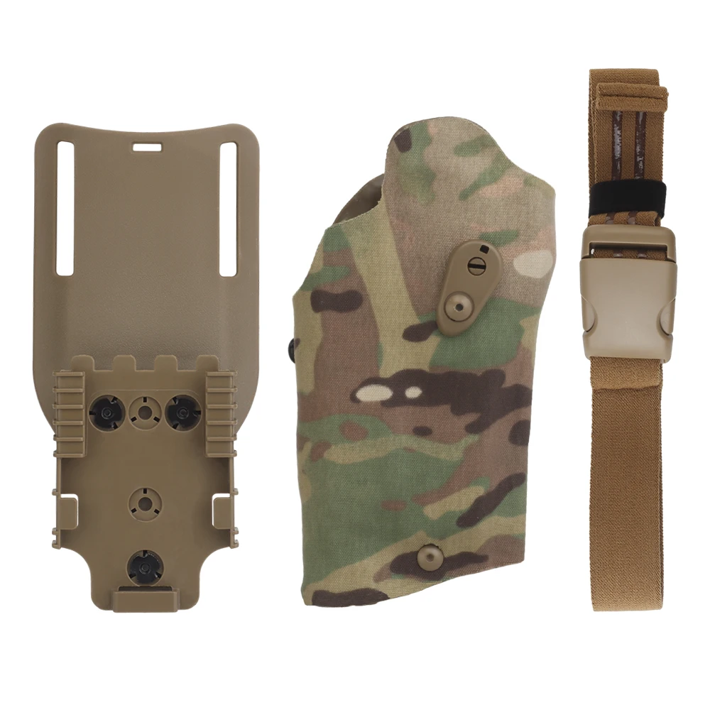 X300U-A Flashlight SIG Sauer P320 M17 M18 Pistol Holster Airsoft Case with Belt Drop Leg Platoform QLS Quick Release System