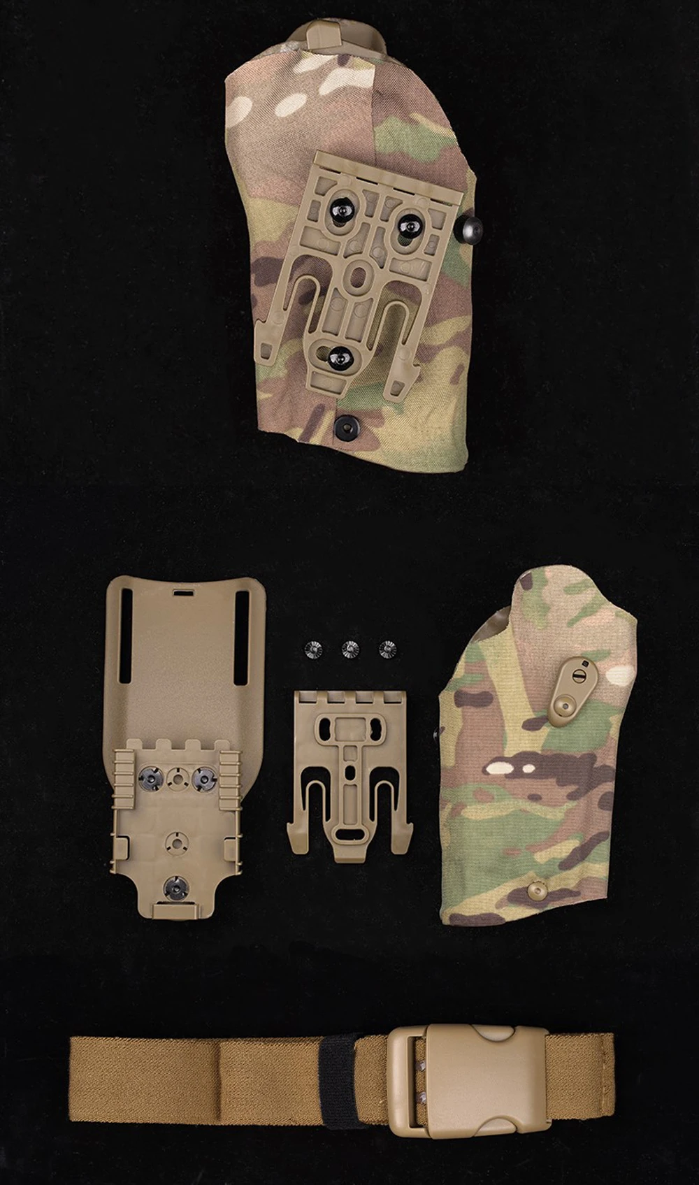 X300U-A Flashlight SIG Sauer P320 M17 M18 Pistol Holster Airsoft Case with Belt Drop Leg Platoform QLS Quick Release System