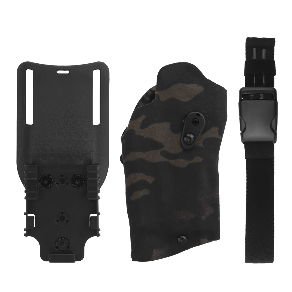X300U-A Flashlight SIG Sauer P320 M17 M18 Pistol Holster Airsoft Case with Belt Drop Leg Platoform QLS Quick Release System