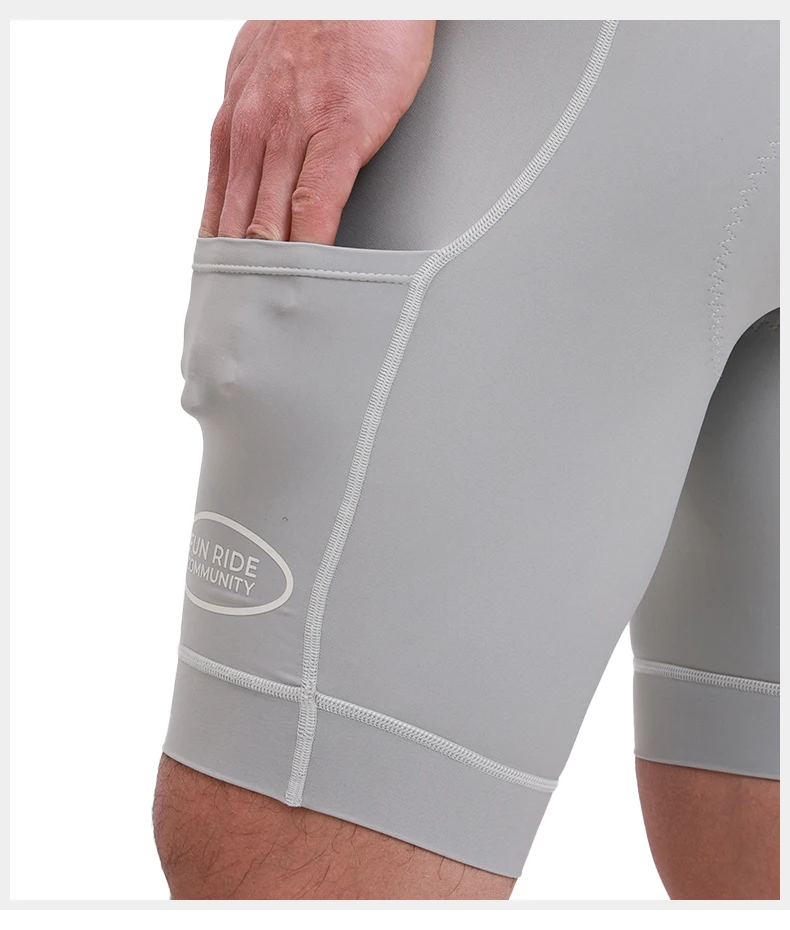 INBIKE Men's Cycling Bib Shorts High Waist Breathable with Padded for Road Bike Spring Summer Cycling Clothing Man with Pockets