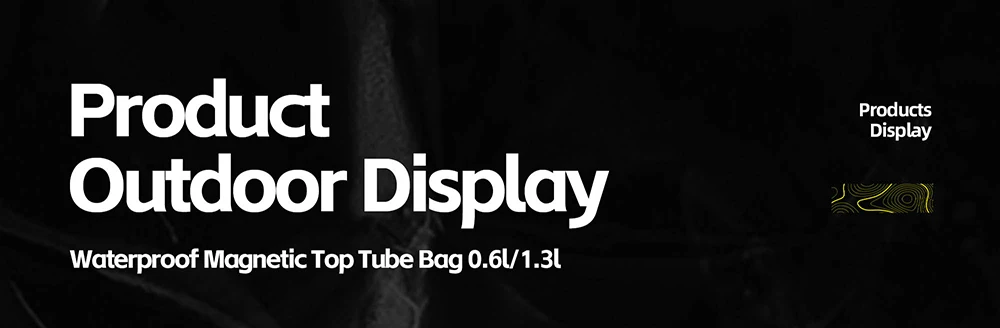 Rhinowalk Bike Top Tube Bag Magnetic Flip for MTB Road Gravel Bicycle Accessories,waterproof Bike Bag