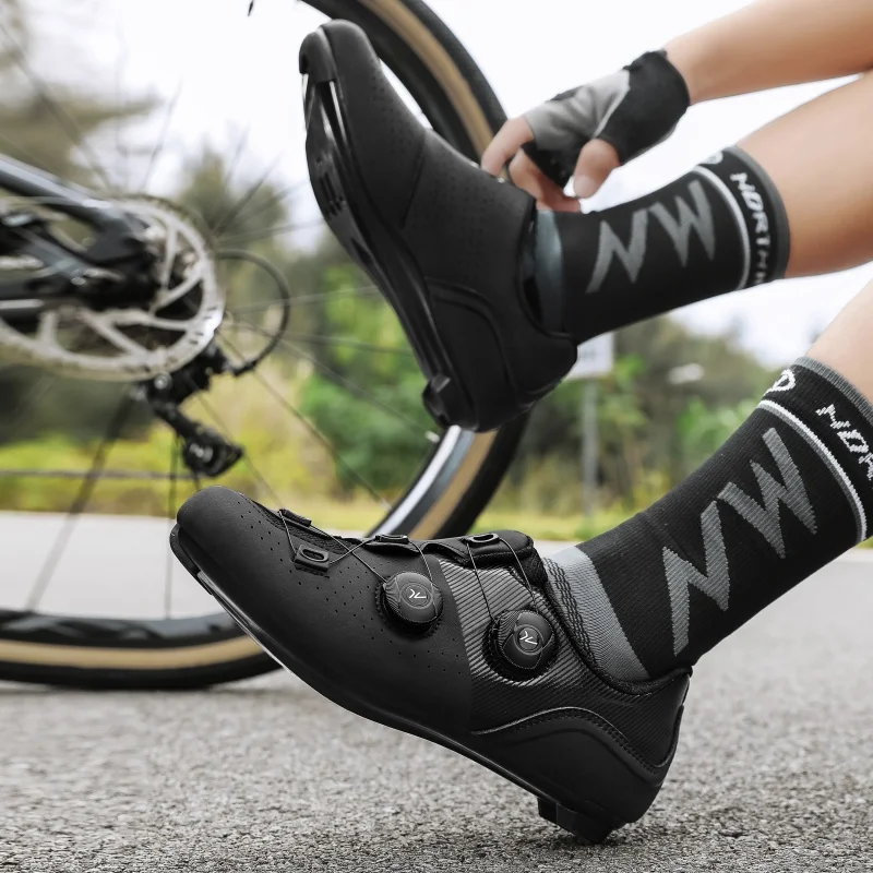 2025 New Arrival Professional Cycling Shoes Racing Road Bike SPD Cleat Shoes Ultralight Self-Locking MTB Bicycle Sneakers Unisex