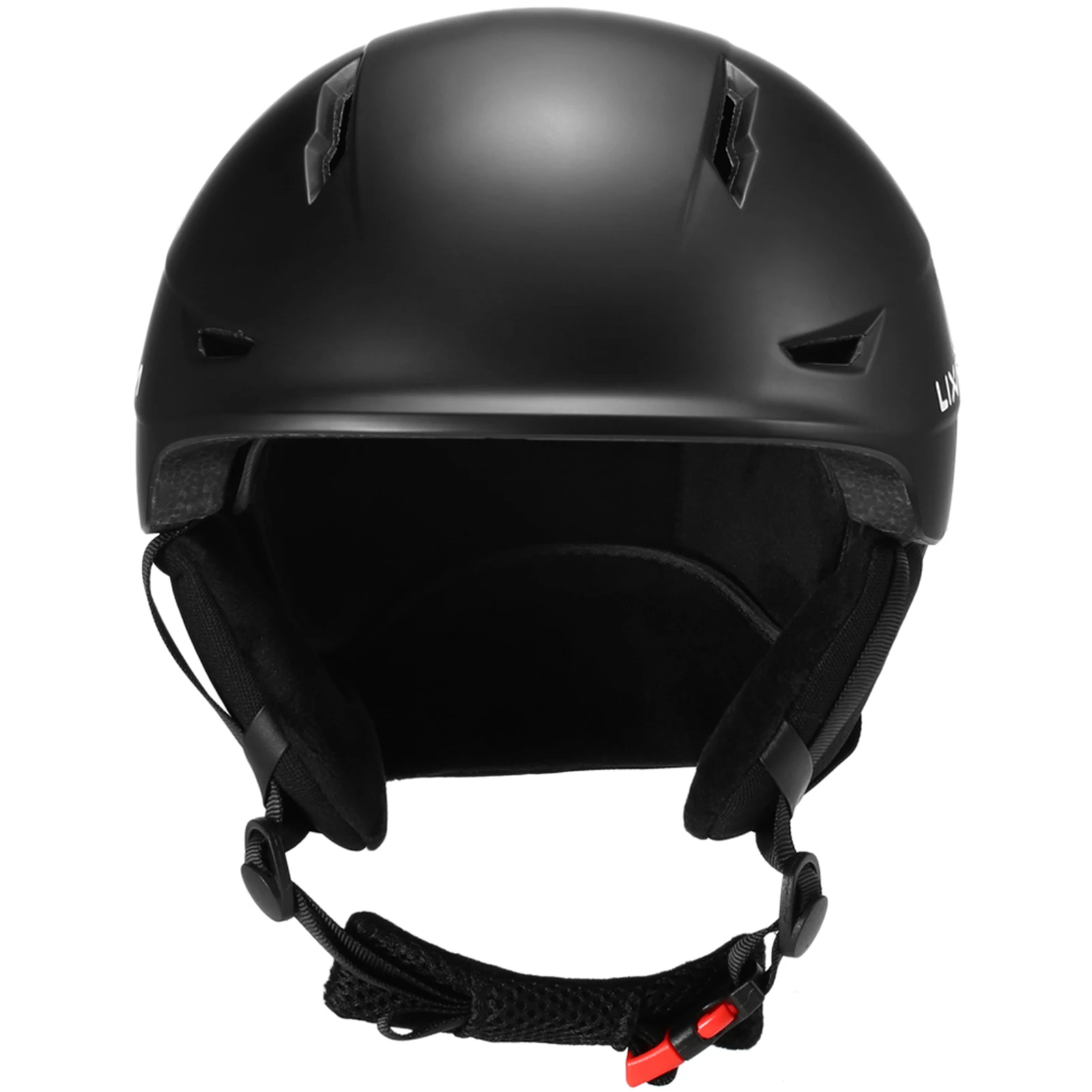 Lixada Snowboard Helmet with Detachable Earmuff Men Women Safety Skiing Helmet with Goggle Fixed Strap Skiing Helmet