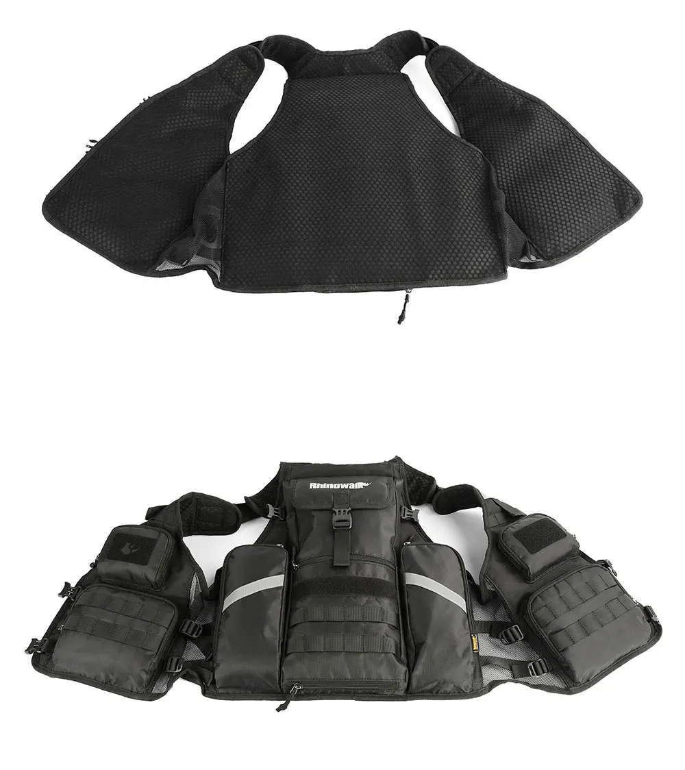 Rhinowalk Motorcycle Backpack Vest Universal Cycling Riding Outdoor Portable Traveling Sporting Pack With Helmet Net