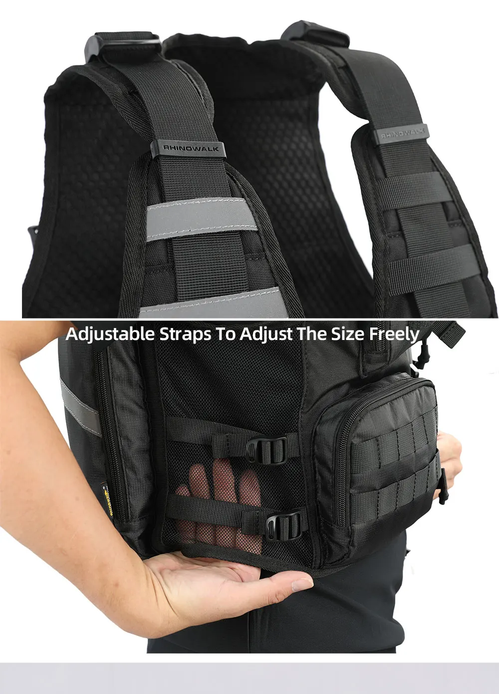 Rhinowalk Motorcycle Backpack Vest Universal Cycling Riding Outdoor Portable Traveling Sporting Pack With Helmet Net