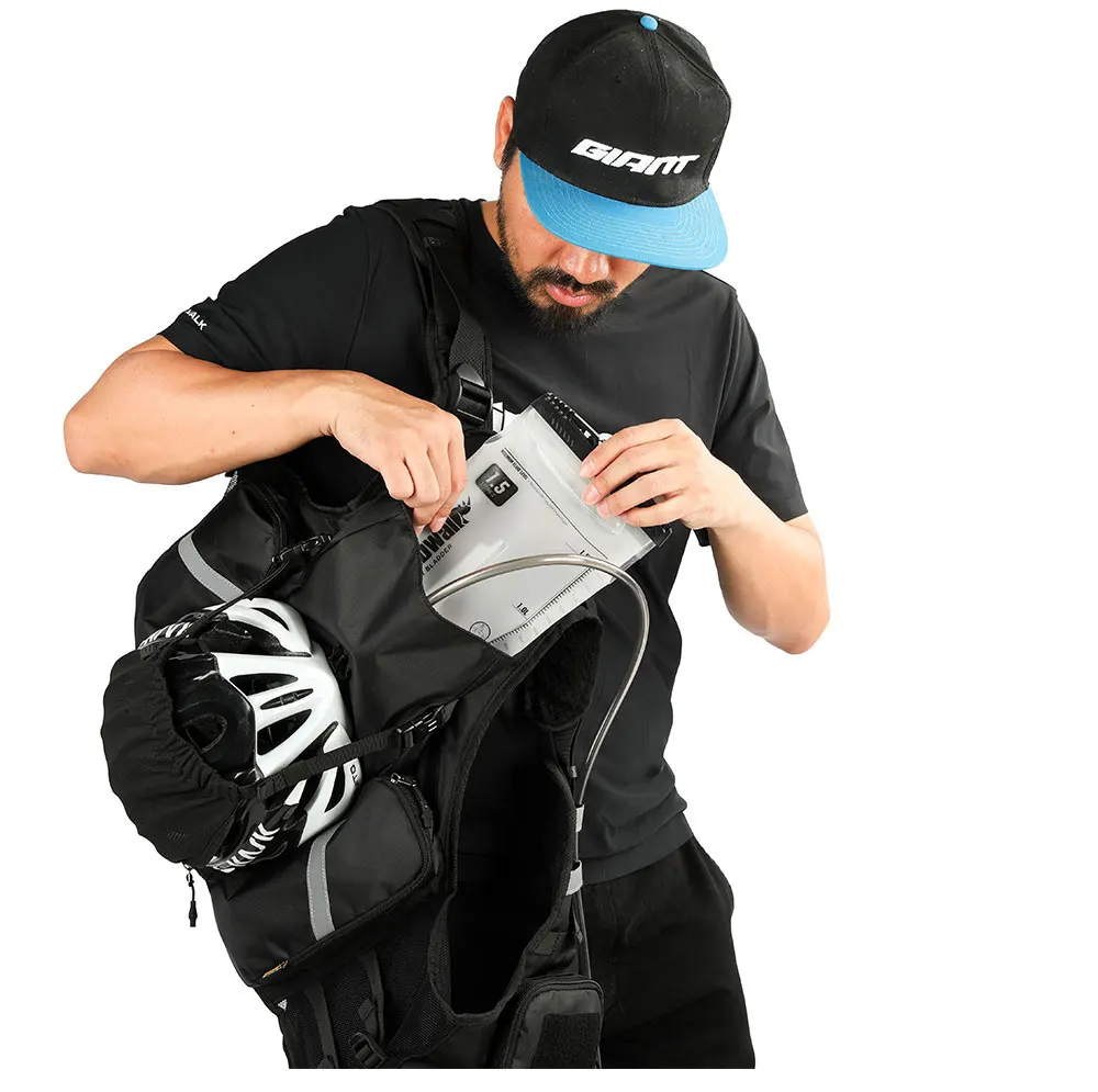 Rhinowalk Motorcycle Backpack Vest Universal Cycling Riding Outdoor Portable Traveling Sporting Pack With Helmet Net
