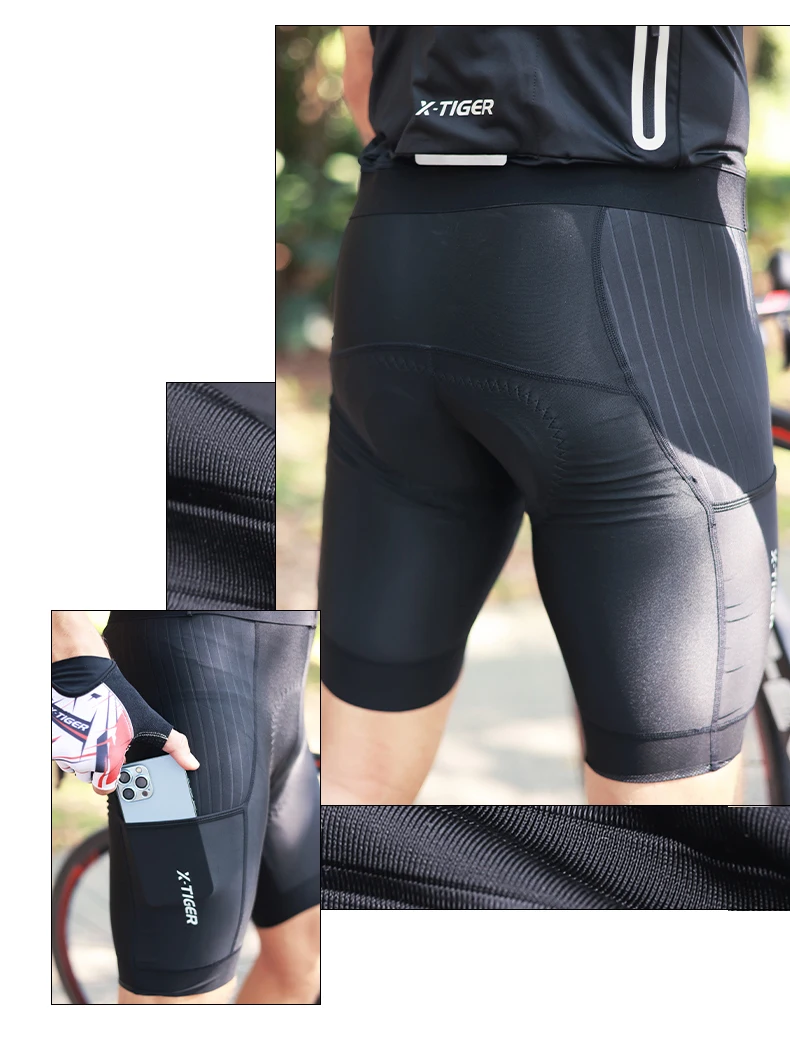 X-Tiger Cycling Jersey Man Set Summer Men's Bicycle Cycling Set Road Bike MTB Men Bike Bib Short Suit Quick-Dry Breathable 2025