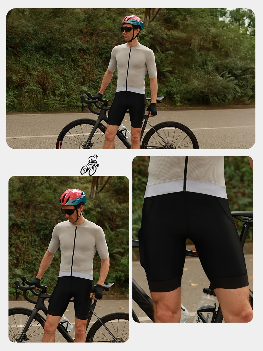 X-Tiger Cycling Jersey Man Set Summer Men's Bicycle Cycling Set Road Bike MTB Men Bike Bib Short Suit Quick-Dry Breathable 2025