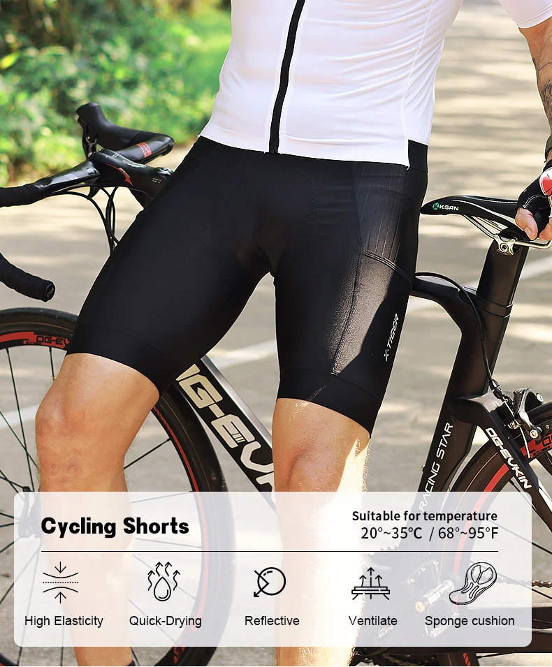 X-Tiger Cycling Jersey Man Set Summer Men's Bicycle Cycling Set Road Bike MTB Men Bike Bib Short Suit Quick-Dry Breathable 2025