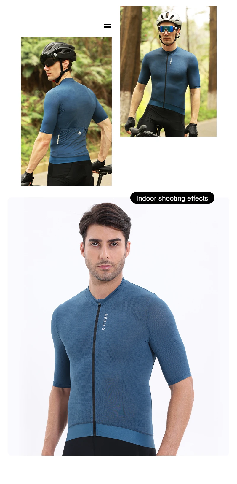 X-Tiger Cycling Jersey Man Set Summer Men's Bicycle Cycling Set Road Bike MTB Men Bike Bib Short Suit Quick-Dry Breathable 2025