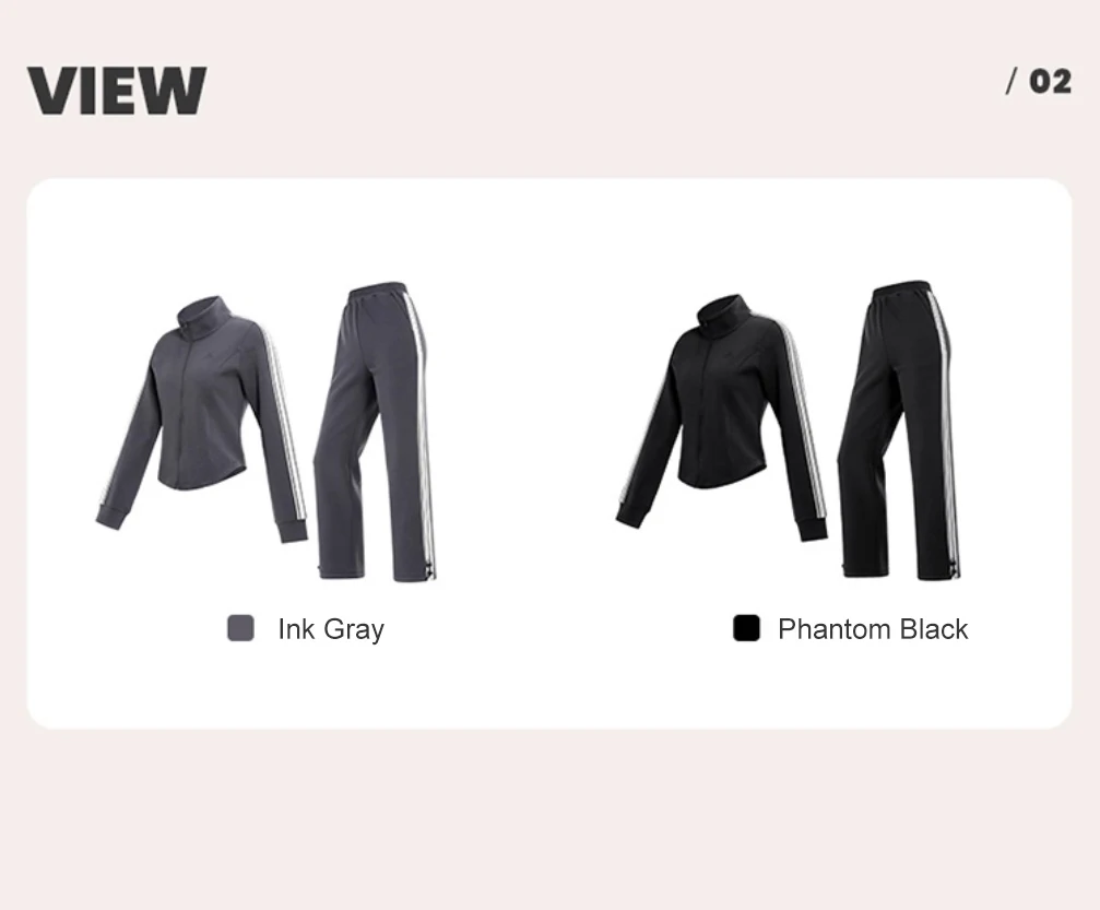 GOLDEN CAMEL Women's Sports Suit Fashion Slim Fitness Gym Two-piece Jogging Suit Stand Collar Casual Long Sleeve T-shirts Pants