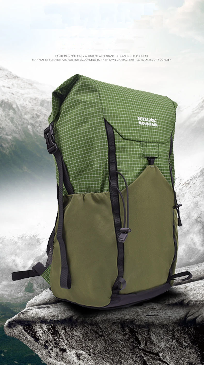 25L Ultralight Backpack UHMWPE XPAC Foldable Hiking Backpack - Anti-Slash Roll-Top Daypack Casual Trekking Rucksack Only 450g