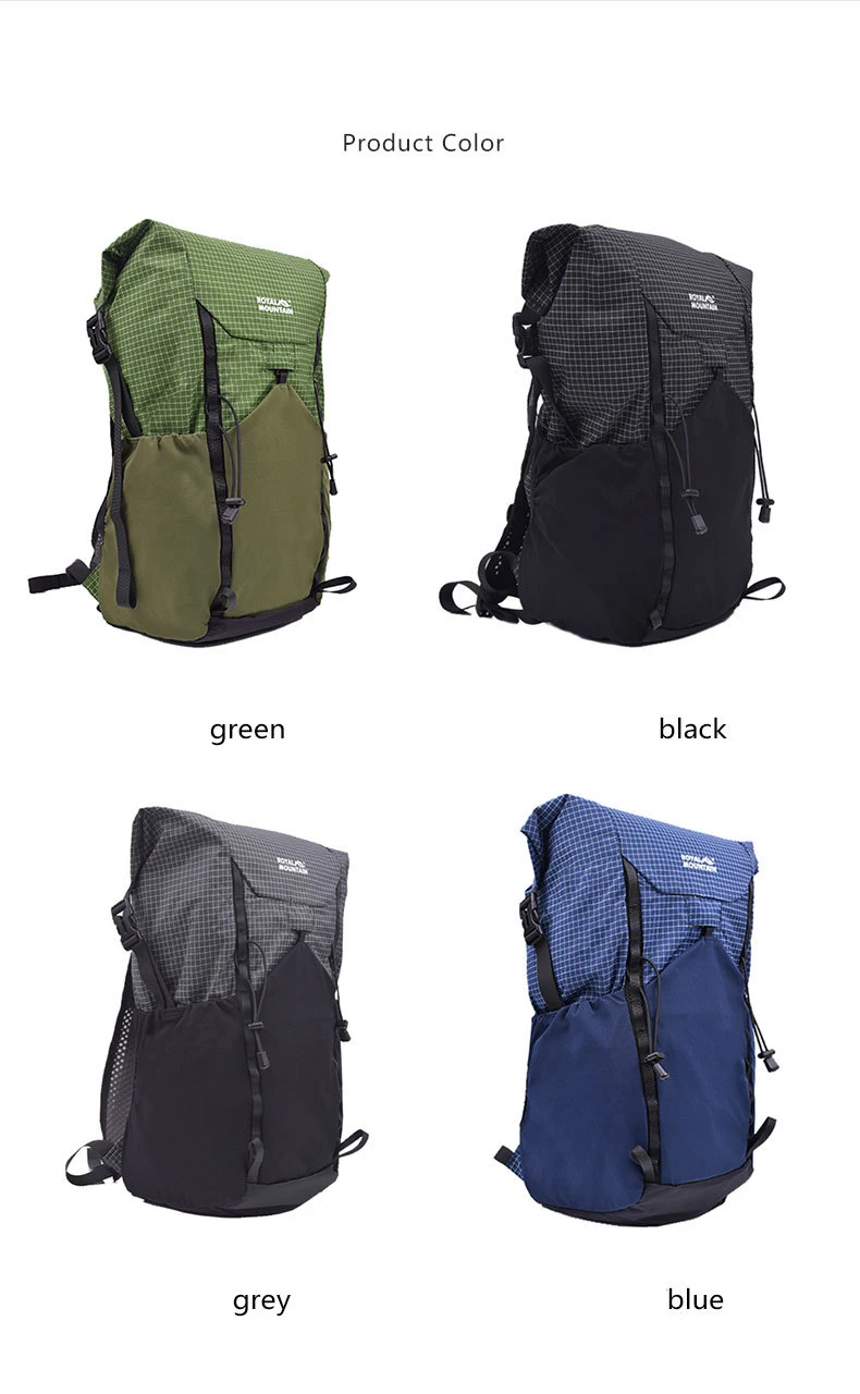 25L Ultralight Backpack UHMWPE XPAC Foldable Hiking Backpack - Anti-Slash Roll-Top Daypack Casual Trekking Rucksack Only 450g