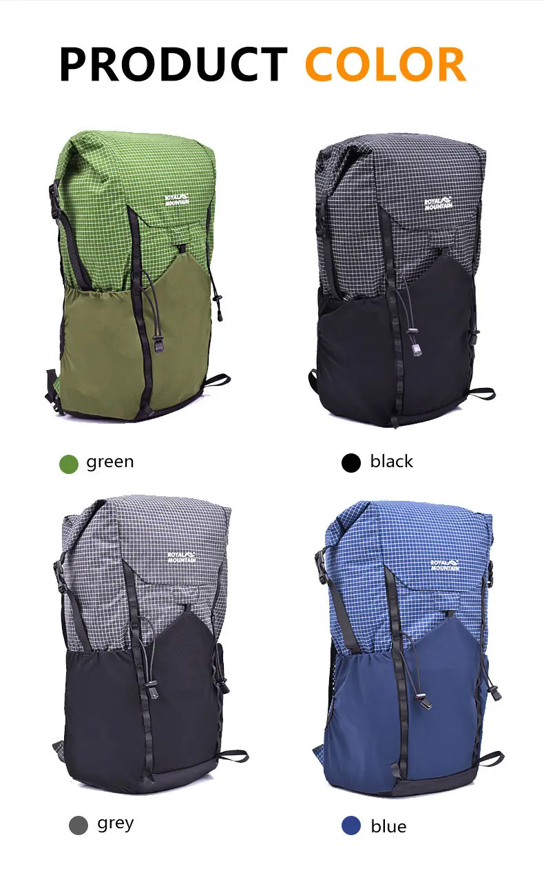 25L Ultralight Backpack UHMWPE XPAC Foldable Hiking Backpack - Anti-Slash Roll-Top Daypack Casual Trekking Rucksack Only 450g