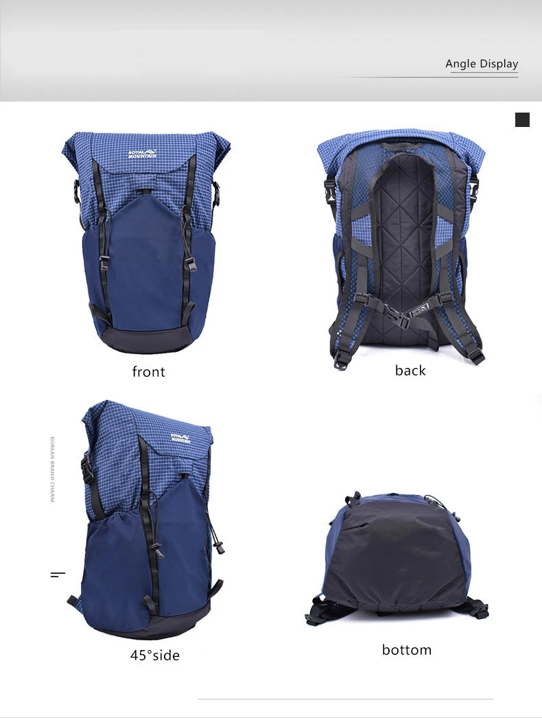 25L Ultralight Backpack UHMWPE XPAC Foldable Hiking Backpack - Anti-Slash Roll-Top Daypack Casual Trekking Rucksack Only 450g