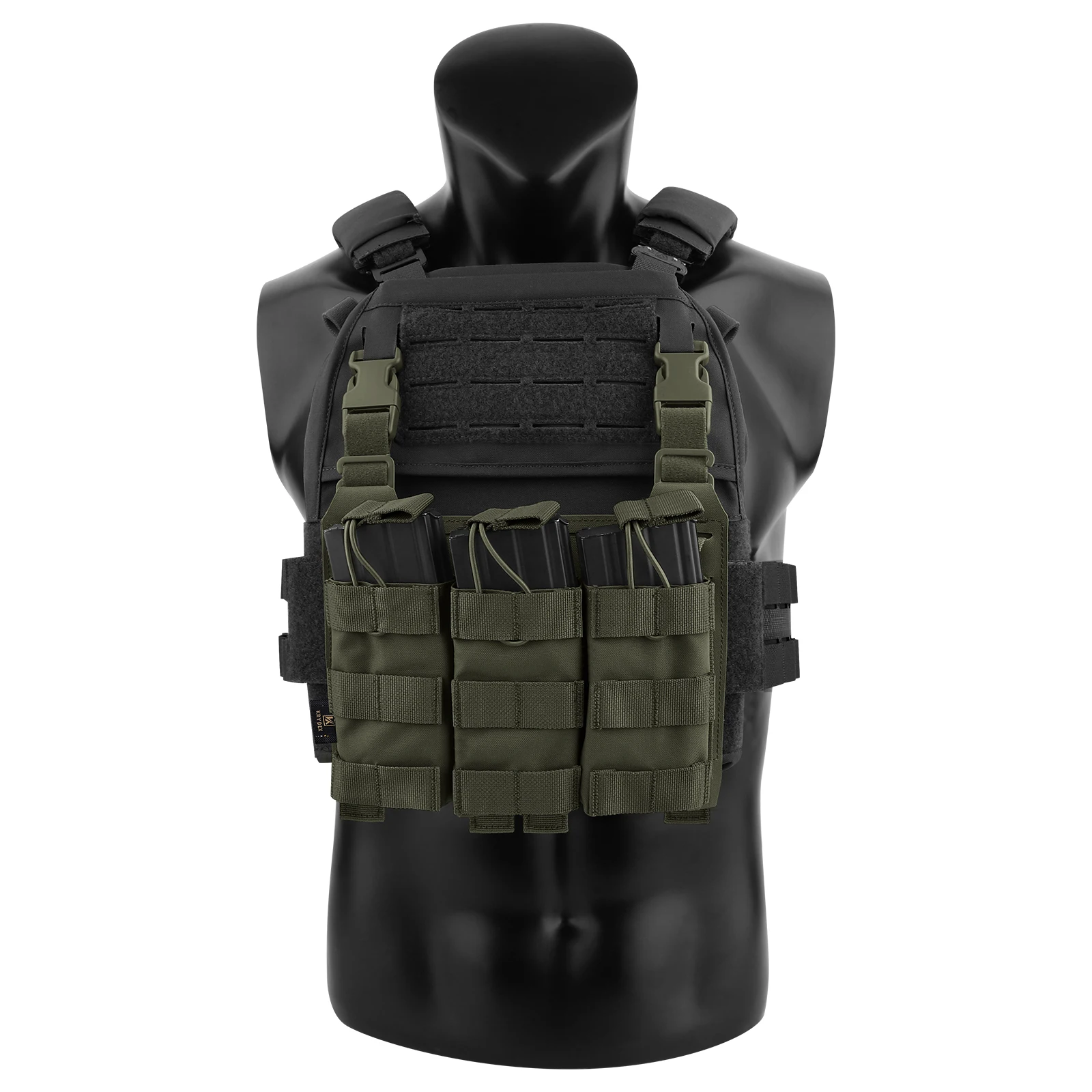 KRYDEX Tactical MOLLE Front Panel Detachable Flap Adapt G Hook Buckle For Hunting Vest Plate Carrier Chest Rig Accessories