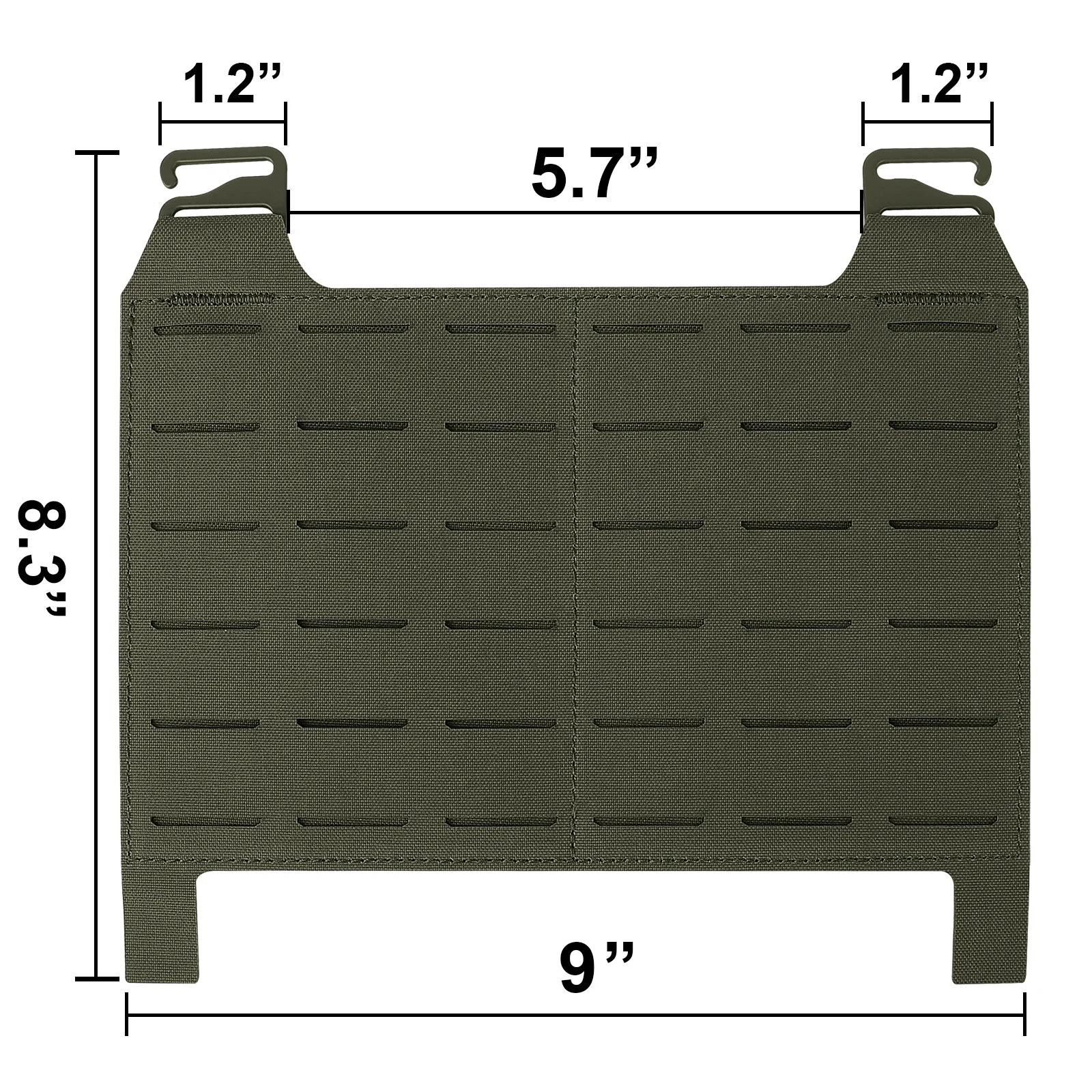 KRYDEX Tactical MOLLE Front Panel Detachable Flap Adapt G Hook Buckle For Hunting Vest Plate Carrier Chest Rig Accessories