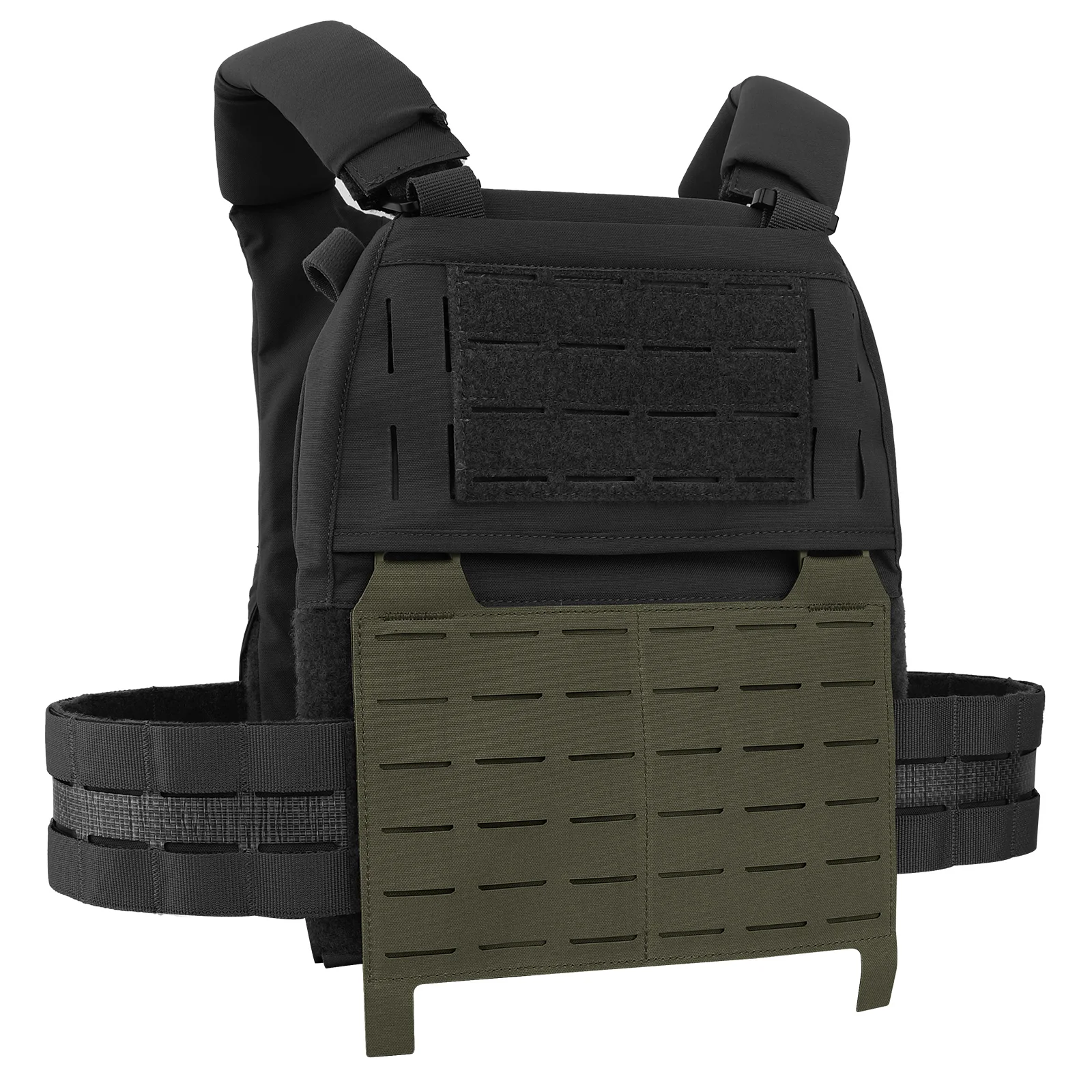 KRYDEX Tactical MOLLE Front Panel Detachable Flap Adapt G Hook Buckle For Hunting Vest Plate Carrier Chest Rig Accessories