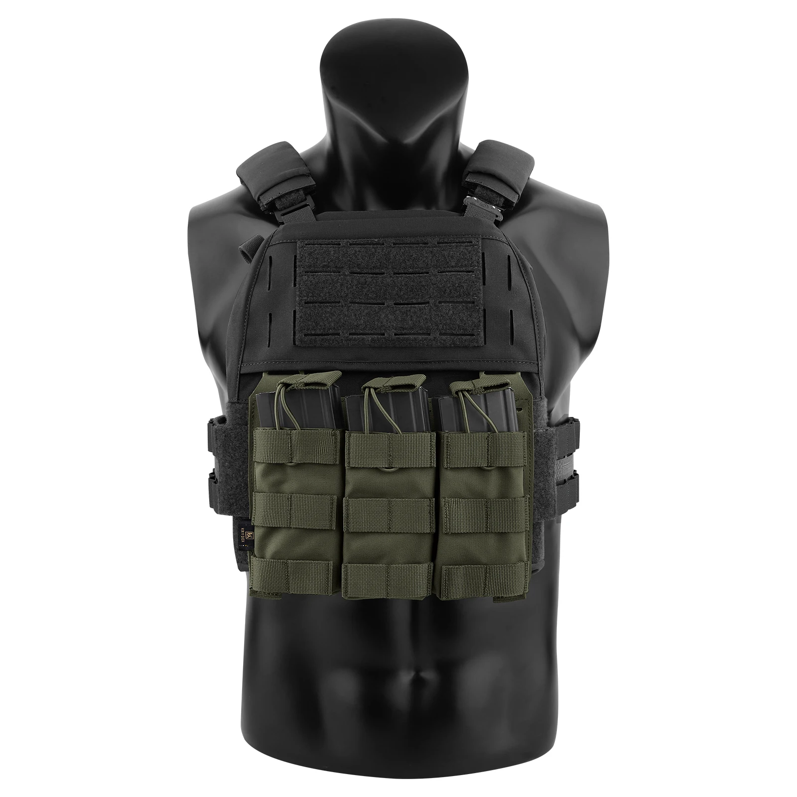 KRYDEX Tactical MOLLE Front Panel Detachable Flap Adapt G Hook Buckle For Hunting Vest Plate Carrier Chest Rig Accessories