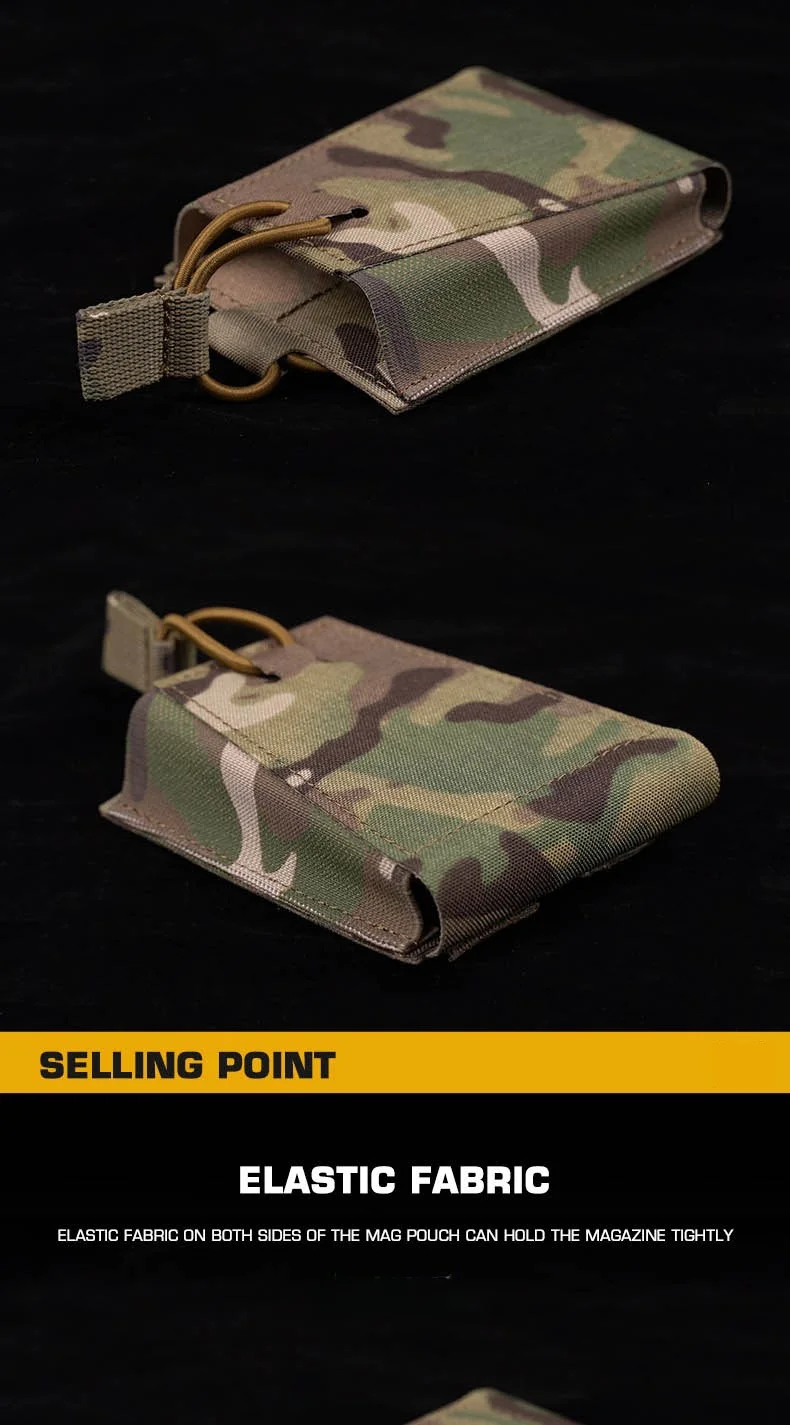 Attacker 7.62 Rifle Mag Pouch | MOLLE-Compatible Single Magazine Carrier | For Hunting Camping Use