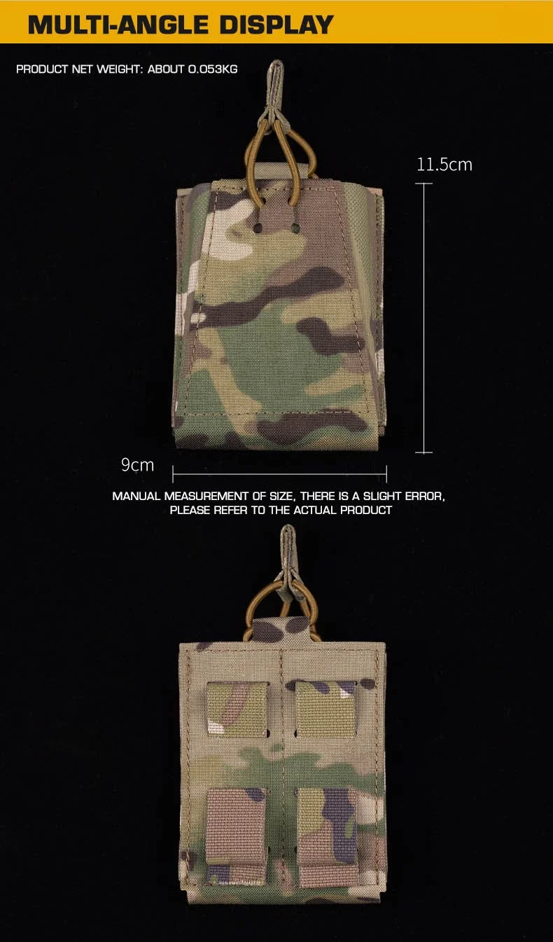 Attacker 7.62 Rifle Mag Pouch | MOLLE-Compatible Single Magazine Carrier | For Hunting Camping Use