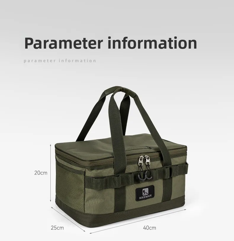 Large Outdoor Camping Storage Bag - Durable Oxford Cloth Tote with Shockproof Design for Utensils Cookware & Travel Organization