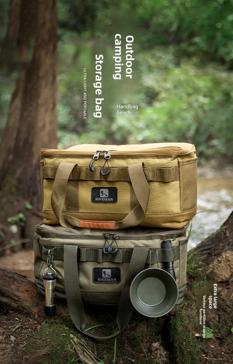 Large Outdoor Camping Storage Bag - Durable Oxford Cloth Tote with Shockproof Design for Utensils Cookware & Travel Organization