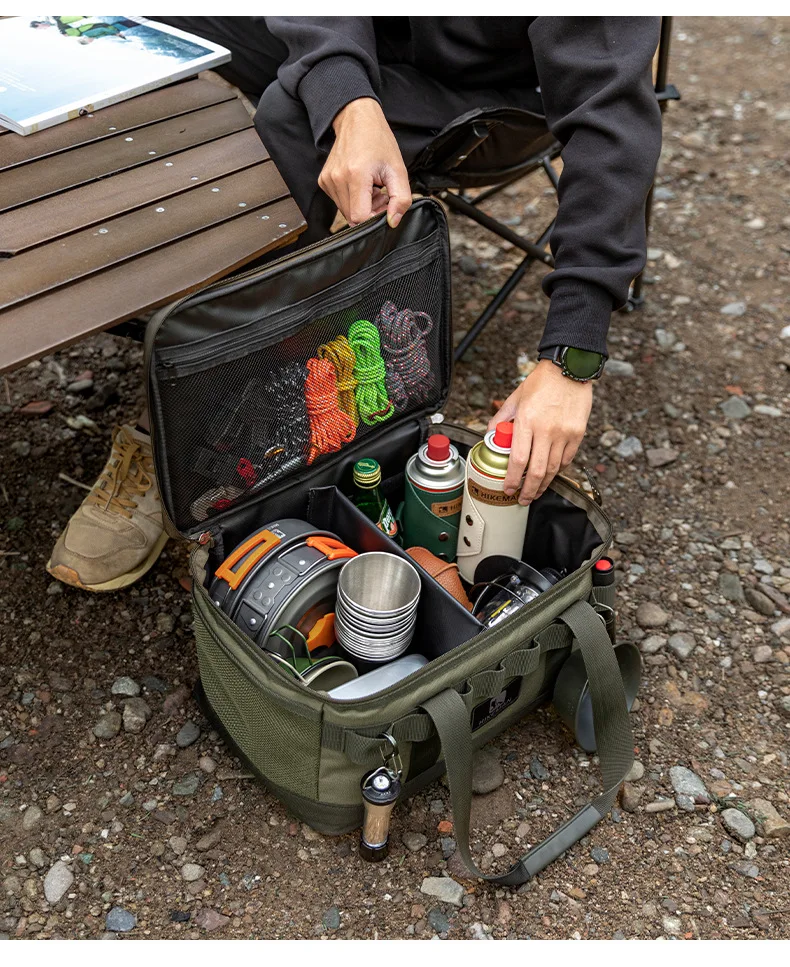Large Outdoor Camping Storage Bag - Durable Oxford Cloth Tote with Shockproof Design for Utensils Cookware & Travel Organization