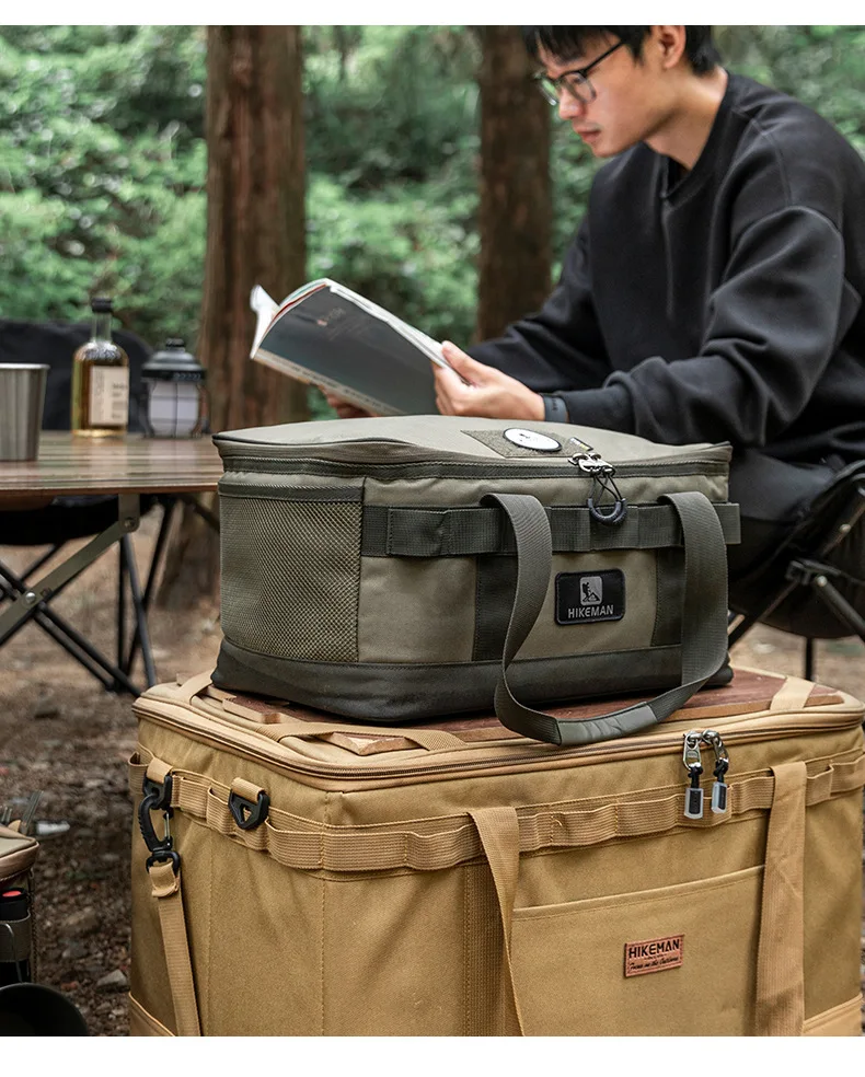 Large Outdoor Camping Storage Bag - Durable Oxford Cloth Tote with Shockproof Design for Utensils Cookware & Travel Organization