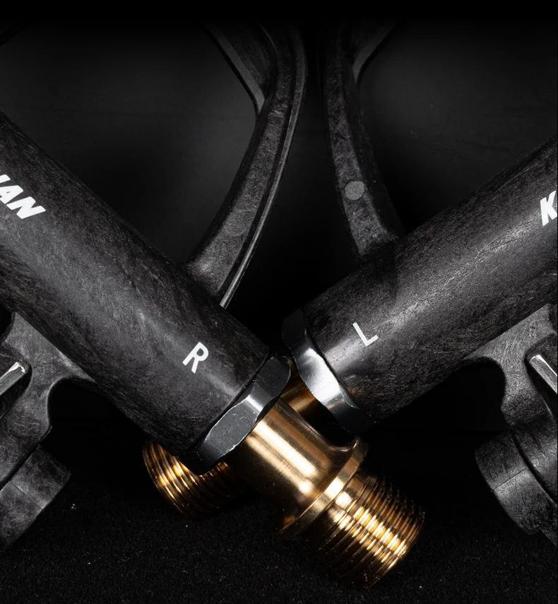 KINAN Bicycle Locking Pedals 189 Grams 94x69MM Carbon Fiber Body Titanium Alloy Axis With Tools For Road Bicycles Accessories