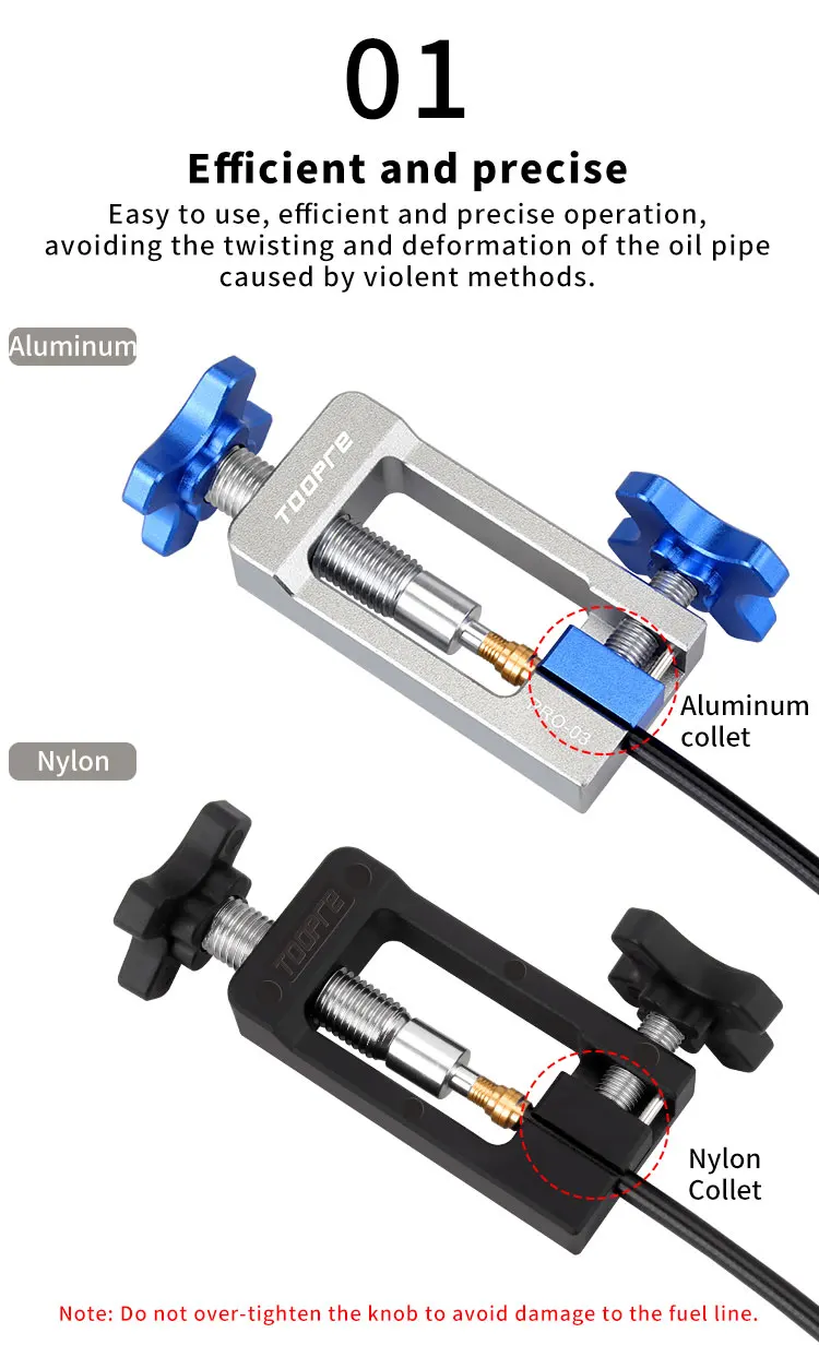 TOOPRE Bike Hydraulic Disc Brake Oil Needle Tools Driver Hose Cutter Cable Pliers Olive Connector Oil needle Insertion Tools