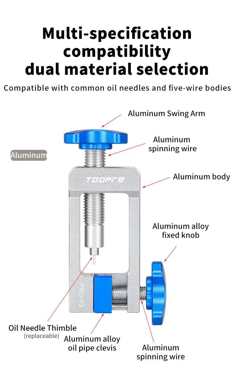 TOOPRE Bike Hydraulic Disc Brake Oil Needle Tools Driver Hose Cutter Cable Pliers Olive Connector Oil needle Insertion Tools
