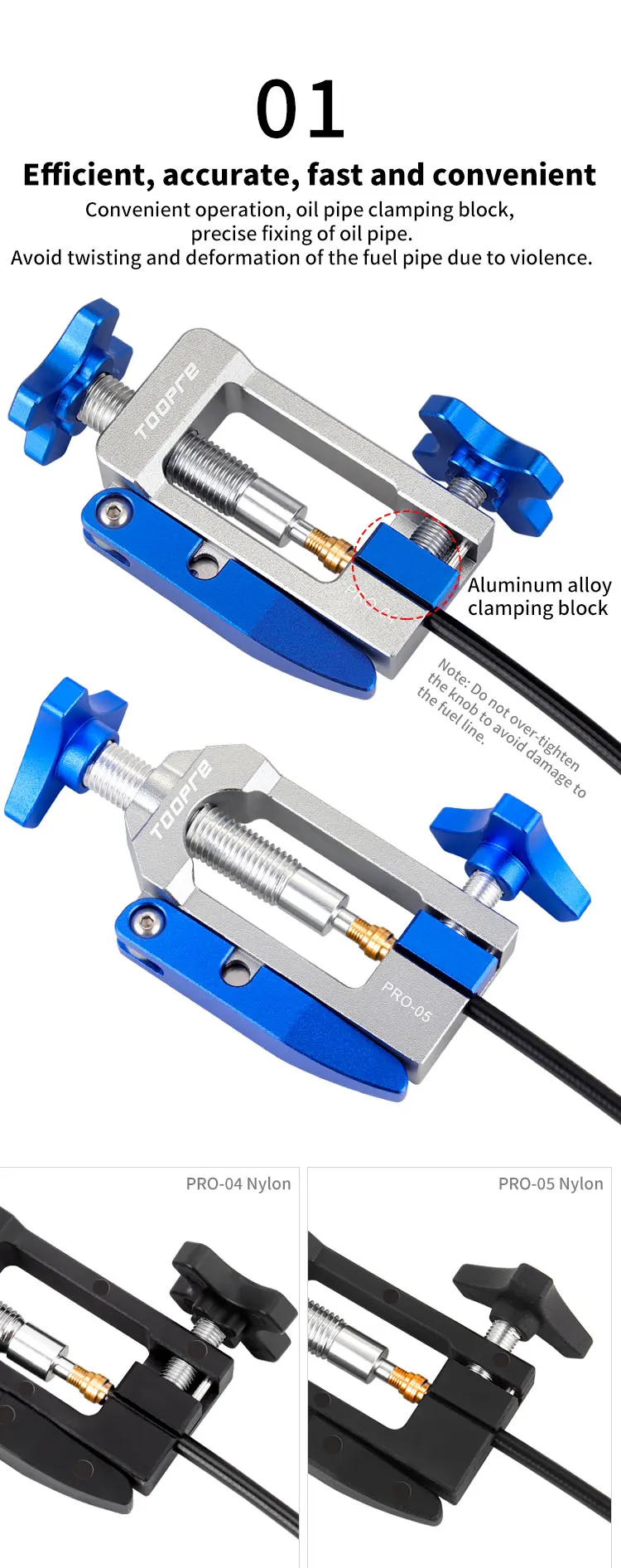 TOOPRE Bike Hydraulic Disc Brake Oil Needle Tools Driver Hose Cutter Cable Pliers Olive Connector Oil needle Insertion Tools