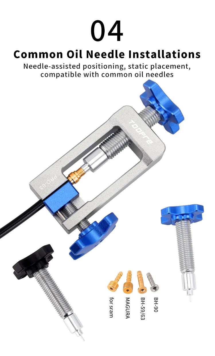 TOOPRE Bike Hydraulic Disc Brake Oil Needle Tools Driver Hose Cutter Cable Pliers Olive Connector Oil needle Insertion Tools